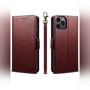 Keallce Case Flip Wallet Case iPhone 12 Pro Max 6.7" Wine NIB.